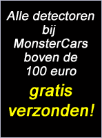 Monstercars biedt alle metaaldetectoren aan inclusief batterijen, hoofdtelefoon en jarenlange garantie!